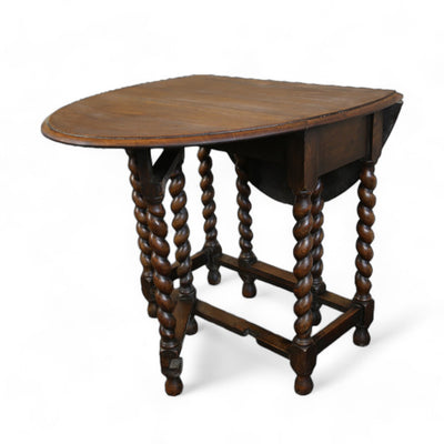 Barley Twist Table with Drop Leaf