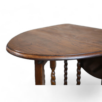 Barley Twist Table with Drop Leaf