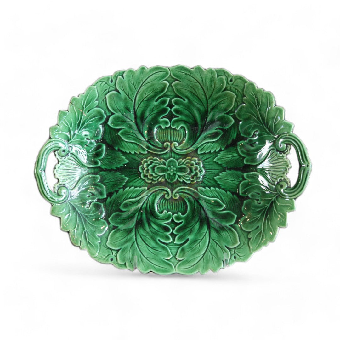 Green Majolica Platter