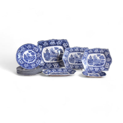 Blue & White Elephant Plates