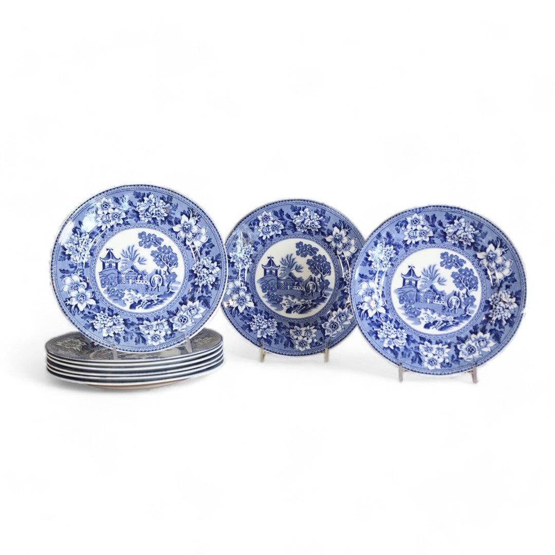 Blue & White Elephant Plates