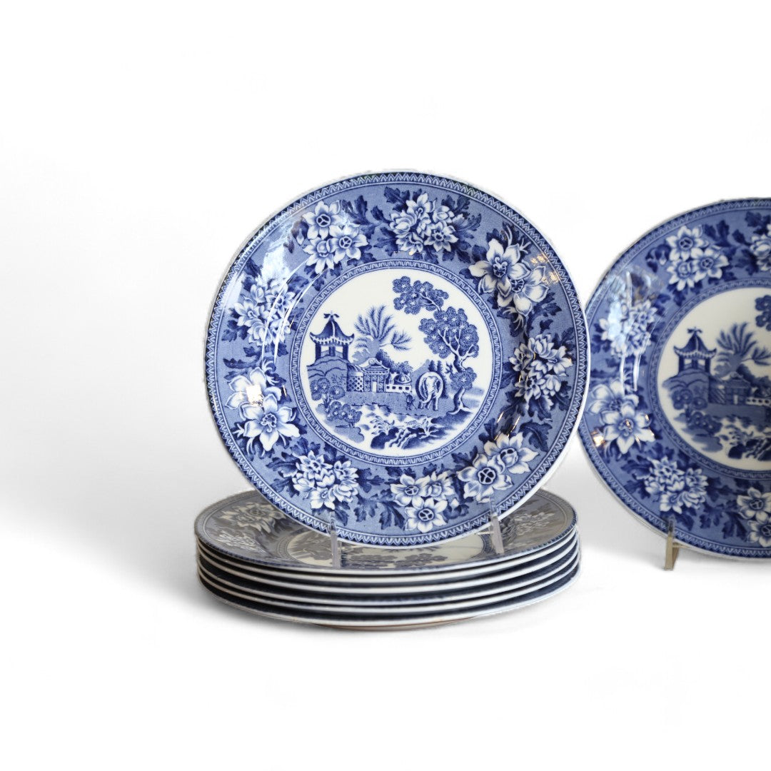 Blue & White Elephant Plates