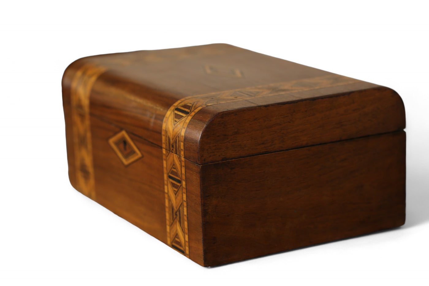 Walnut Marquetry Box