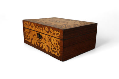 Rosewood and Satinwood Inlaid Box