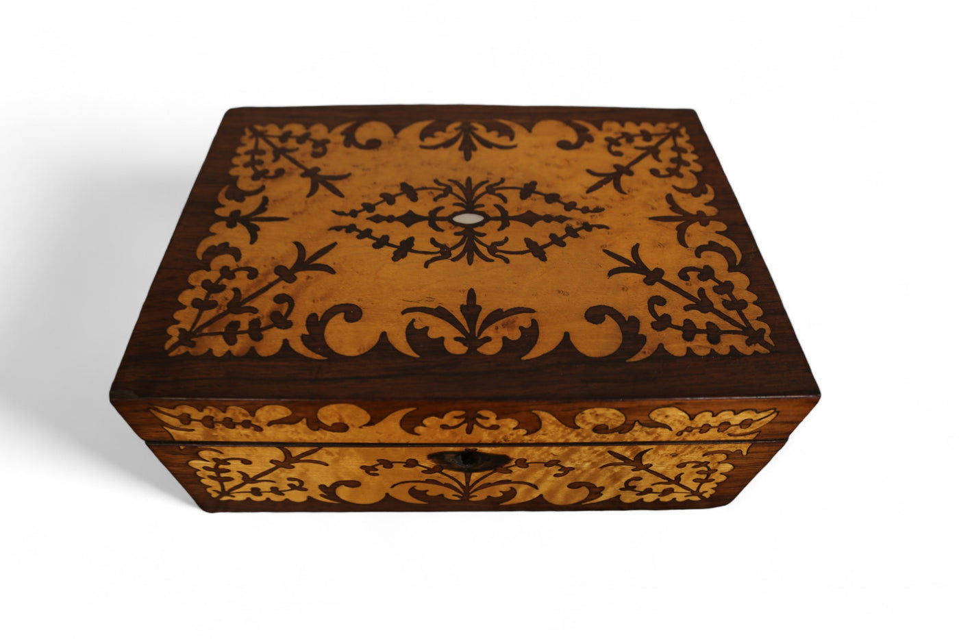 Rosewood and Satinwood Inlaid Box