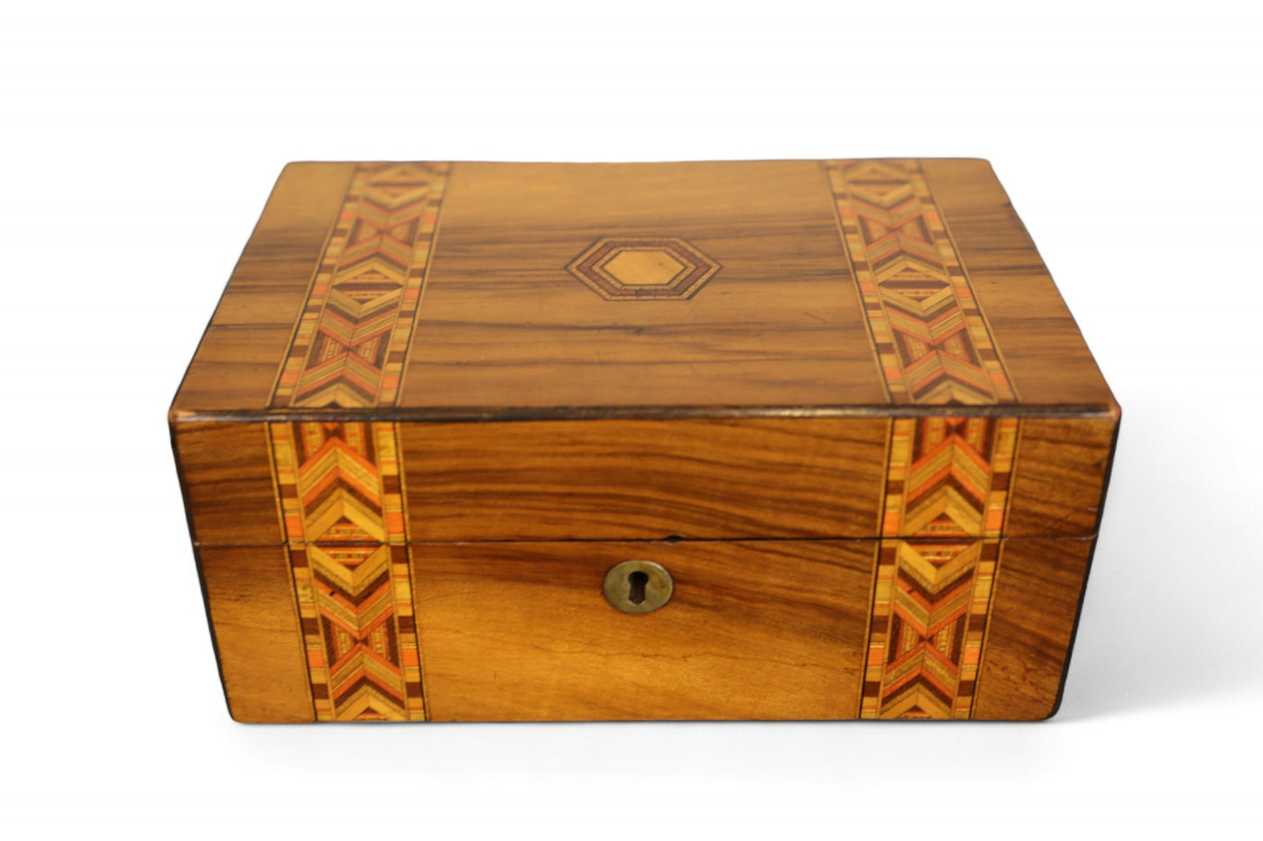 Walnut Marquetry Box