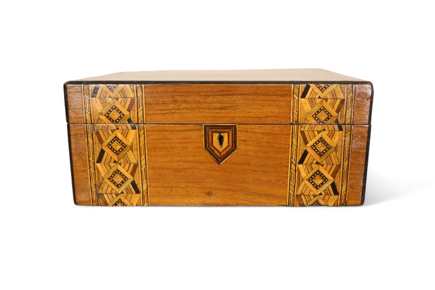 Walnut Marquetry Box