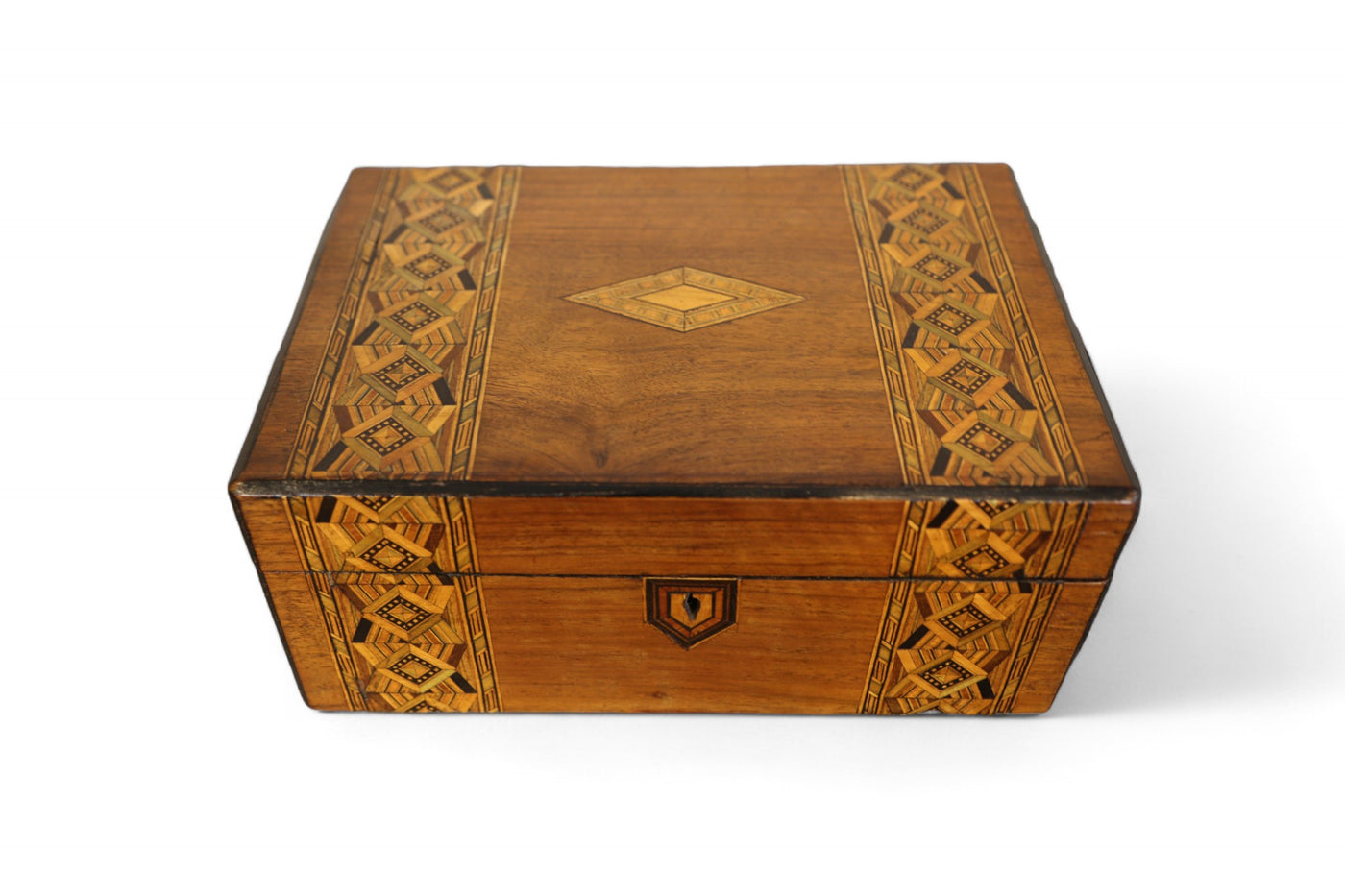 Walnut Marquetry Box