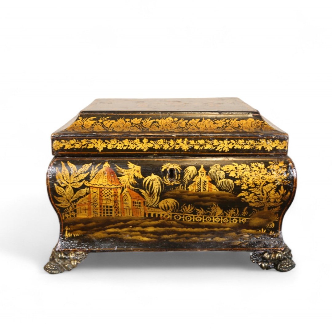 Regency Chinoiserie Box on Feet