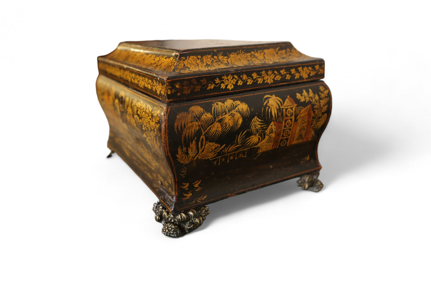 Regency Chinoiserie Box on Feet