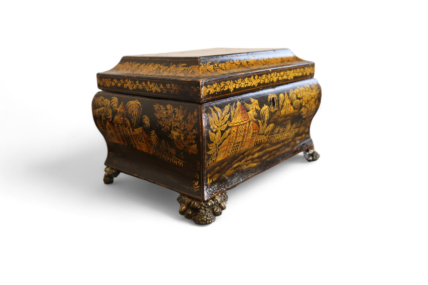 Regency Chinoiserie Box on Feet