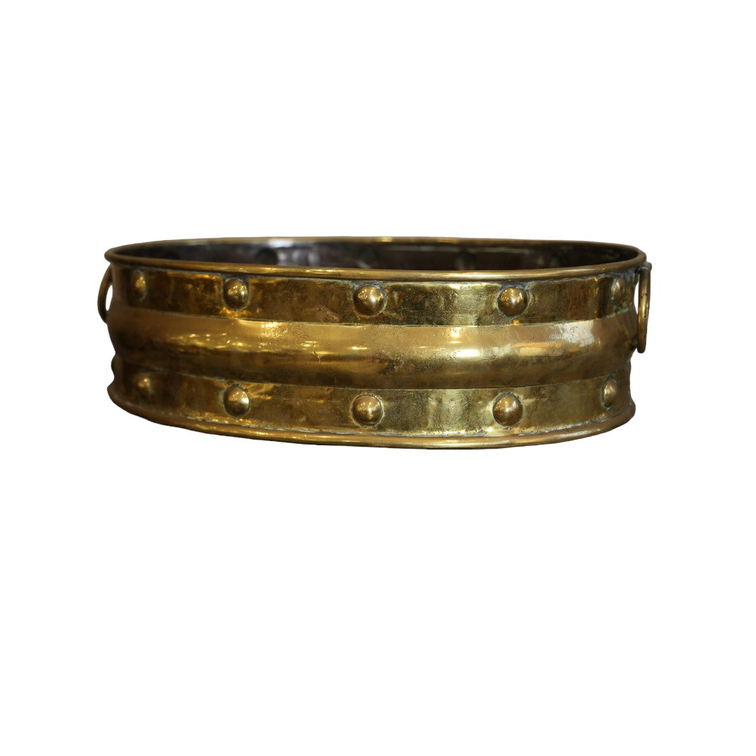 Brass Oval Planter