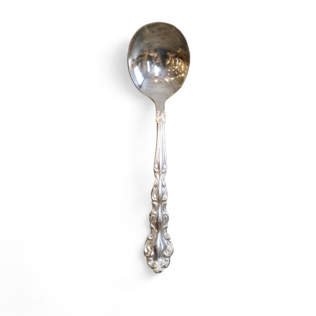 Set of Six Silverplate Soup Spoons