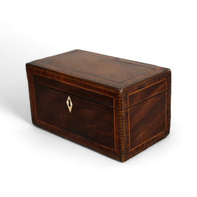 Banded Inlaid Mahogany Box