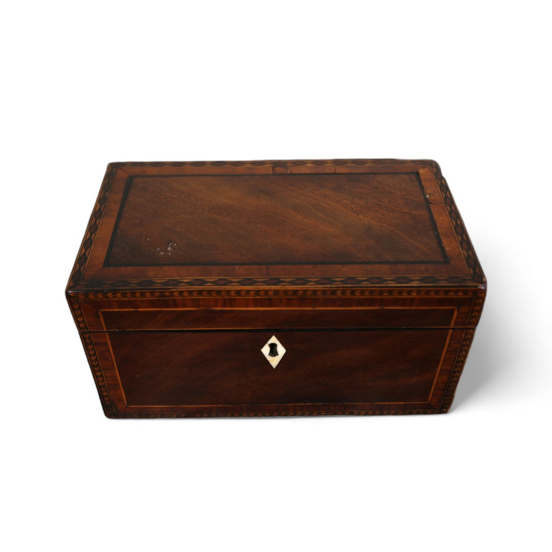 Banded Inlaid Mahogany Box