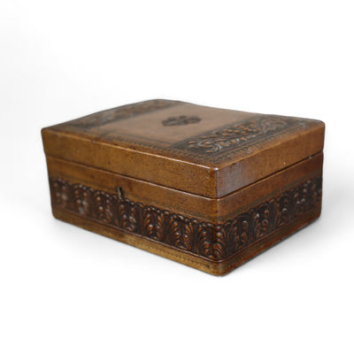 Embossed Leather Jewelry Box