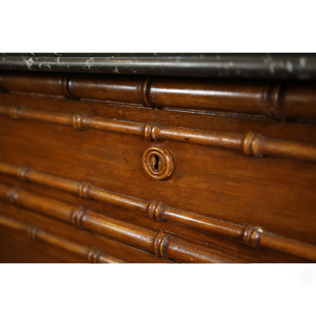 Marble Top Bamboo Chest