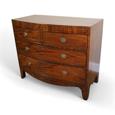 Two over Two Mahogany Batchelor's Chest