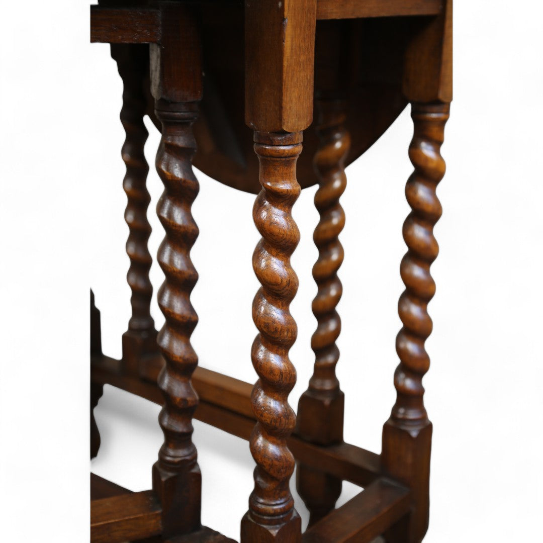 Barley Twist Drop Leaf Table