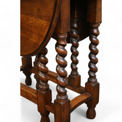 Barley Twist Drop Leaf Table