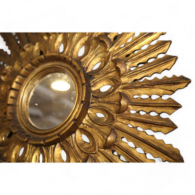 French Gilt Sunburst Gold Mirror