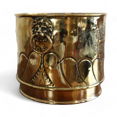 Brass Planter witih Lion Heads