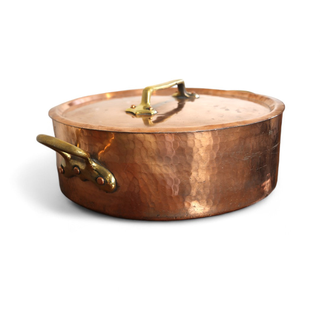 Large Copper Pot with Lid