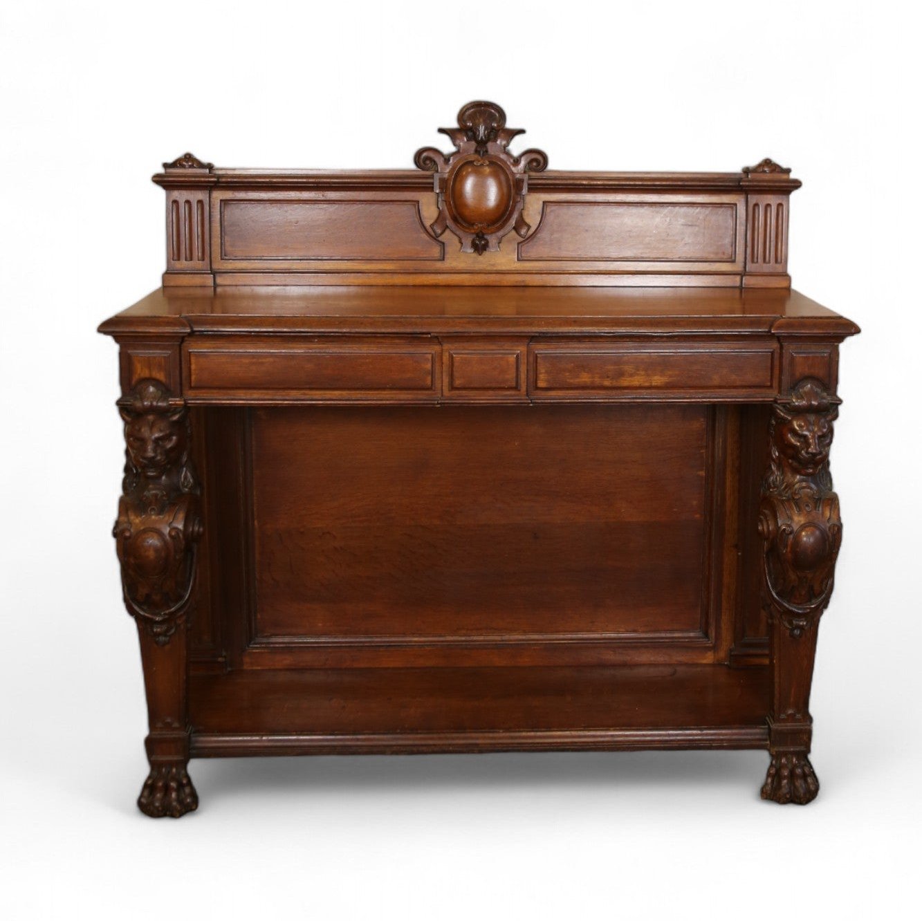 Carved Mahogany Hall Serving Table