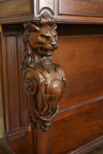 Carved Mahogany Hall Serving Table